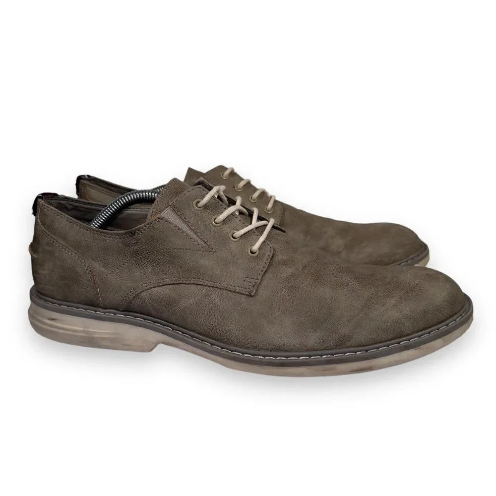 Ben Sherman Countryside Derby Plain Toe Oxford Grey BNMS20018‎ Men's 11